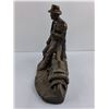 Image 3 : Plaster Cowboy Table Statue 13" Tall x 13" Length