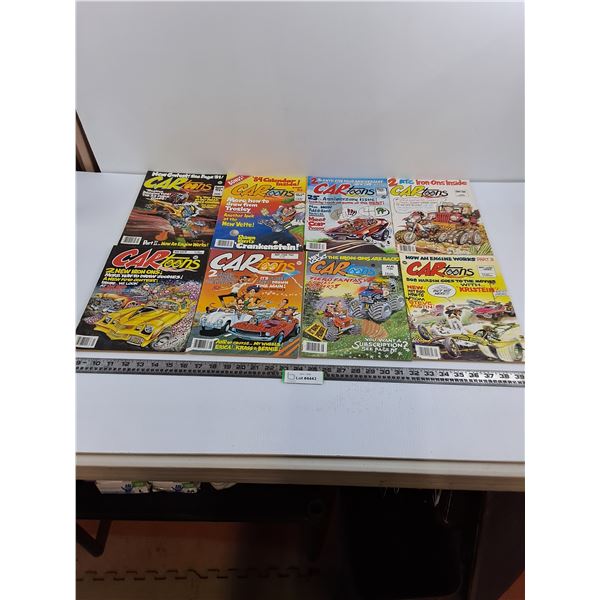 (8) CARtoons Magazines