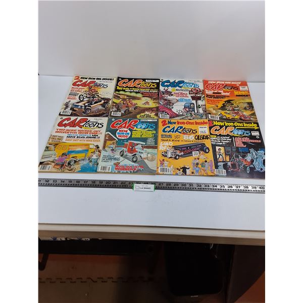 (8) CARtoons Magazines