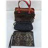 Image 2 : (3) Ladies Hand Bags (Calvin Klein, Foxy Jeans, Black Doily)