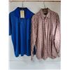 Image 1 : (2) Men's Shirts (bolle Golf Size Large & Kirkland Long Sleeve Size XL)