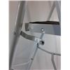 Image 2 : 3-Step Step Ladder 48" Length (Top Step has Damage), Wood Product Clam Shell Toilet Seat 15.5" x 14"