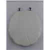 Image 4 : 3-Step Step Ladder 48" Length (Top Step has Damage), Wood Product Clam Shell Toilet Seat 15.5" x 14"