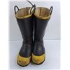 Image 3 : Ranger Pair of Steel-Toed Fire Fighter Boots Size 11