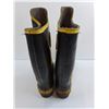 Image 4 : Pair of Steel-Toed Fire Fighter Boots Size 13