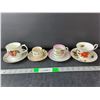 Image 1 : (4) Ceramic Teacups & Saucers