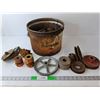Image 1 : Various Gears & Pulleys & Vintage Esso Pail