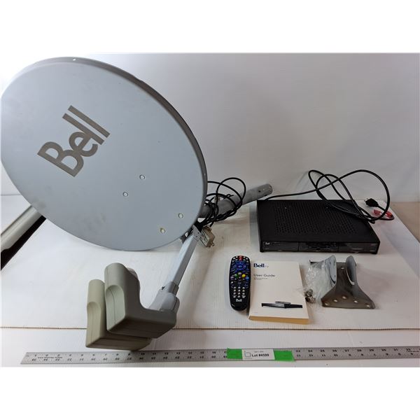 *Bell Satelite Dish, HDTV Receiver, Remote & Mount