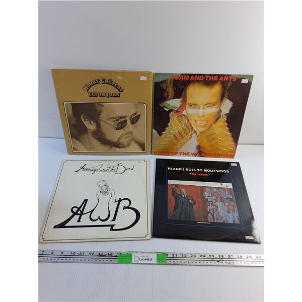 (4) Vinyl Records - Elton John, Adam and the Ants and AWB