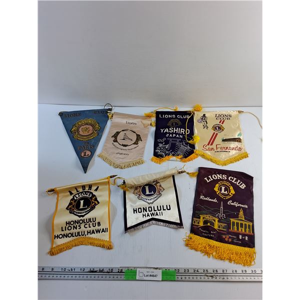 (7) Various Sport Club Pennants