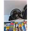 Image 2 : Desk Fan, American Shoulder Bag and Various Gaming Magazines