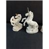 Image 2 : (4) Ceramic Unicorn Decorations