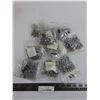 Image 1 : (10) Packs of 100 - 1/4" Stainless Steel Buckle Nuts