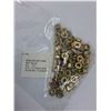 Image 2 : (5) Packs of 100 - 1/4"" Brass Nuts