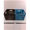 Image 1 : (2) Milk Crates 13" x 13" x 11"