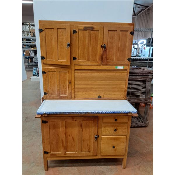 * Hoosier Cabinet - 44" x 27" x 68" - Some Wear as Pictured - CANNOT SHIP