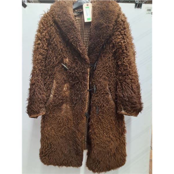 # Vintage Buffalo Hide Coat - Some Wear