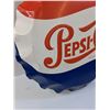 Image 2 : Vintage Pepsi-Cola Bottle Cap Metal Sign - 22.5" Diameter