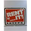 Image 1 : Rent It Bobcat Metal Sign - 24" x 28"