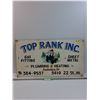 Image 1 : Top Rank Inc. Metal Sign  - 17" x 30"