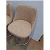 Image 4 : * (4) Vintage Upholstered Bar Chairs & Stool w/No Back - 42" x 19" x 19" - CANNOT SHIP