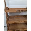 Image 2 : * Jack Daniel's Wood Display Shelving Unit - 80" x 20.5"  x 16" - CANNOT SHIP