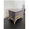Image 3 : Custom Refinished Musical Jewelry Box by "Rebel Restorations" - 6" x 6" x 10"