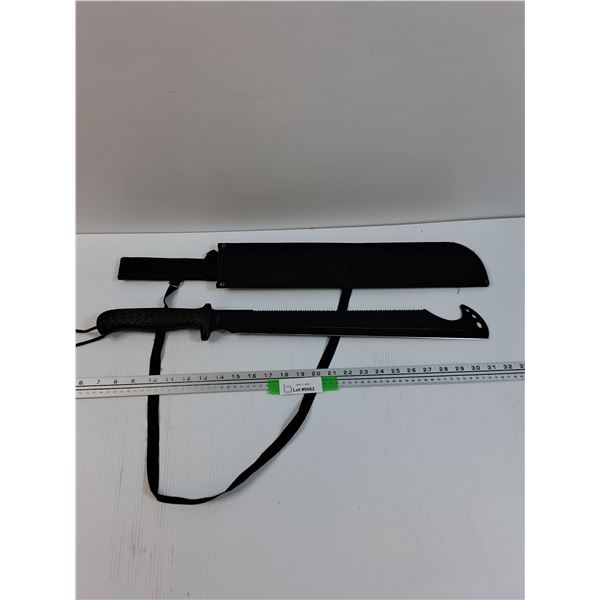Machete & Saw Knife w/Sheath - 25" Total Length