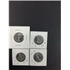 Image 2 : (8) Canadian Nickel Coins: (4) 1944 & (4) 1945