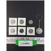 Image 1 : (6) Canadian Coins - Assorted 5 cent pieces