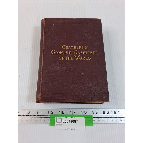 Chamber's Concise Gazetteer of the World Hardcover Book