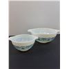 Image 3 : (2) PYREX Bue Horizon Pattern Mixing Bowl Set