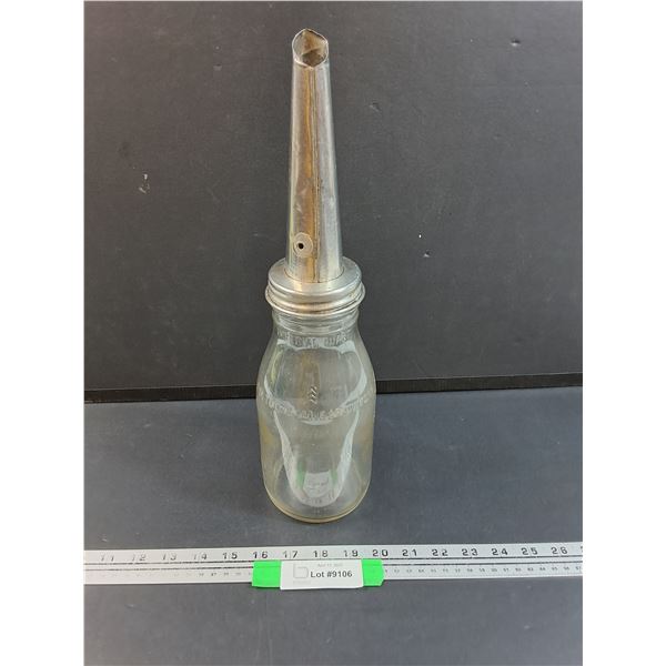 Imperial Quart Glass Oil Container - 15" Tall