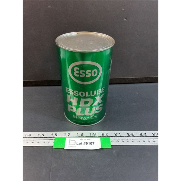 Esso Quart of HDX Plus Motor Oil - 10w-30 - CANNOT SHIP, Has Contents