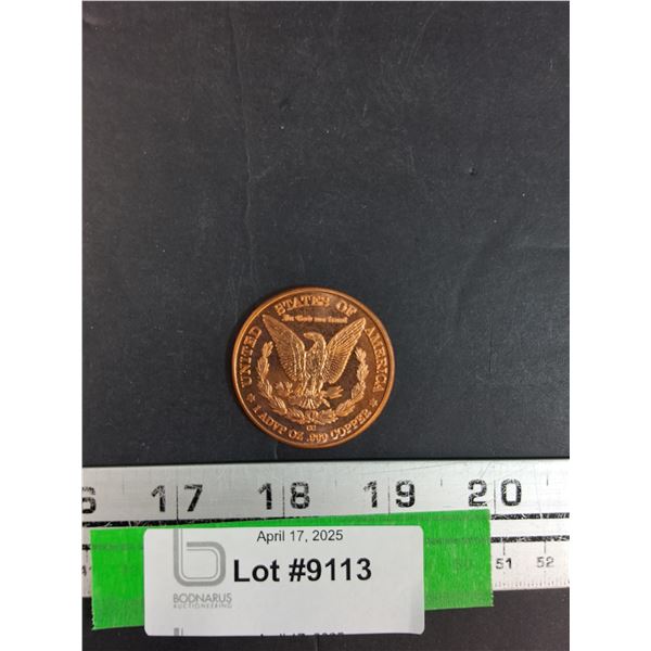 United States of America Copper Coin (One Ounce) - CANNOT GUARANTEE AUTHENTICATION