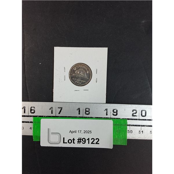 Canadian Five Cent Coin - 1957