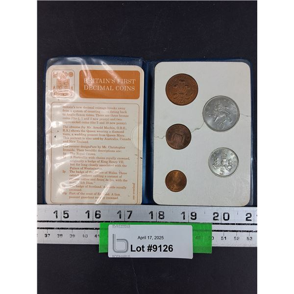 British Decimal Day Coin Set - 1968 & 1971