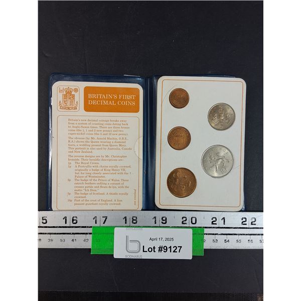 British Decimal Day Coin Set - 1968 & 1971