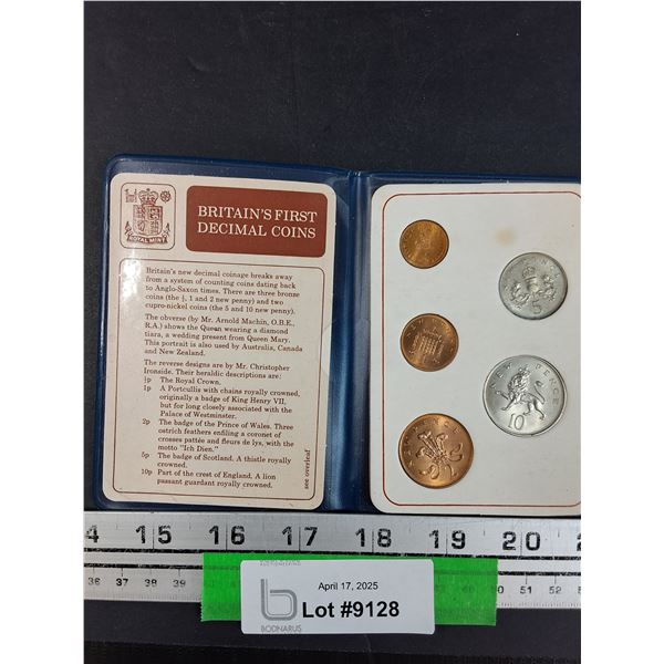British Decimal Day Coin Set - 1968 & 1971