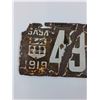 Image 2 : Saskatchewan License Plate - 1919