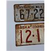 Image 3 : (2) Saskatchewan License Plates: 1945 & 1948
