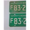 Image 3 : (2) Saskatchewan License Plates: 1969