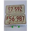 Image 1 : (2) Saskatchewan License Plates: 1973