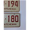 Image 3 : (2) Saskatchewan License Plates: 1975
