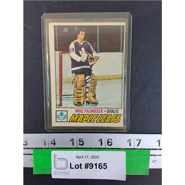 Mike Palmateer 1977 OPC Hockey Trading Card - Cannot Authenticate