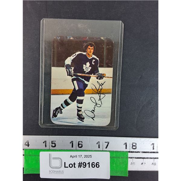 Darryle Sittler 1977 OPC Hockey Trading Card - CANNOT GUARANTEE AUTHENTICATION
