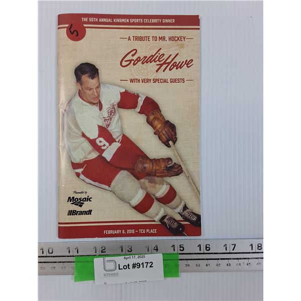 Gordie Howe 2015 TCU Place Event Booklet
