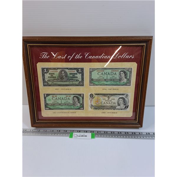 "The Last of Canadian Dollars" in Frame - 13" x 17"