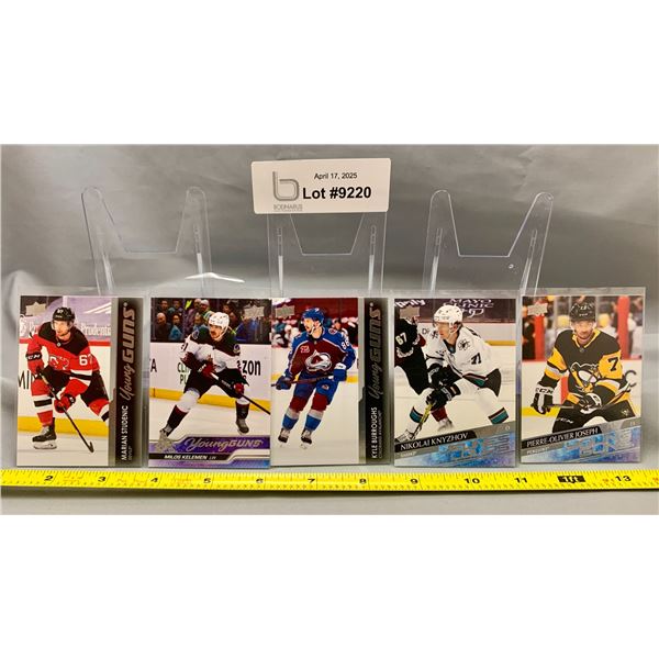 (5) Upper Deck Young Guns Hockey Cards