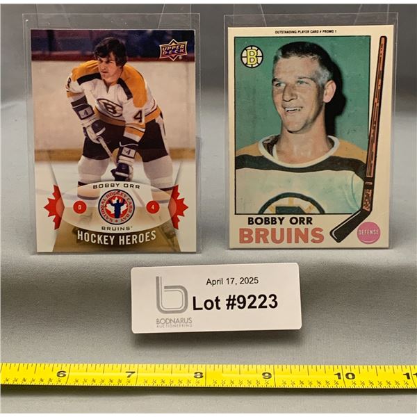 (2) Bobby Orr Boston Bruins Hockey Cards